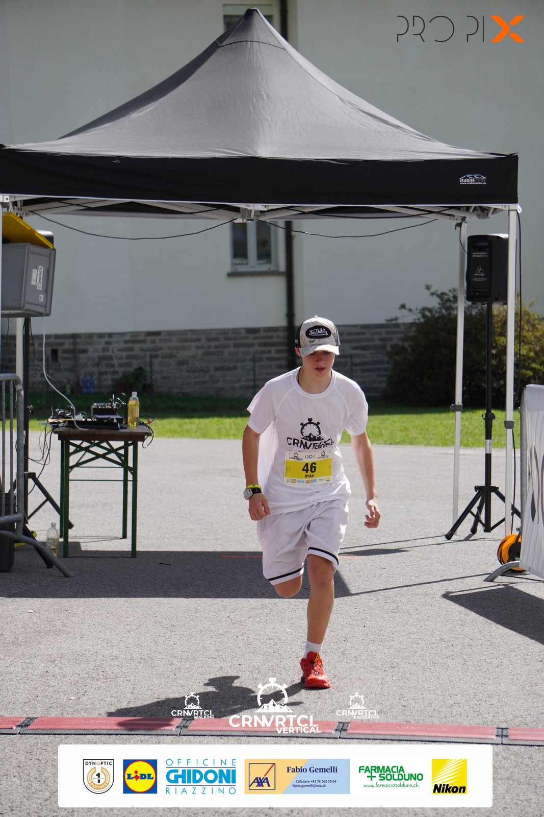 Ryan Spacio durante una corsa